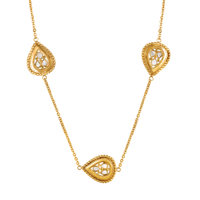 Zeina / Necklace Pearl Gold