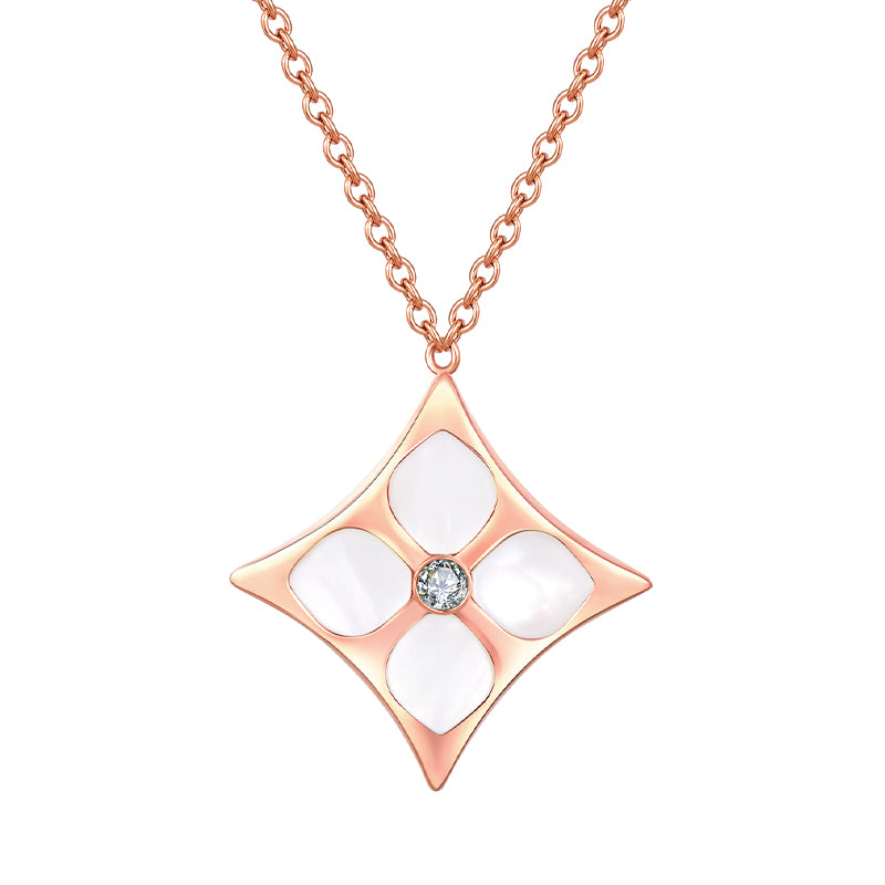 Layla / Necklace Pearl Rose Gold