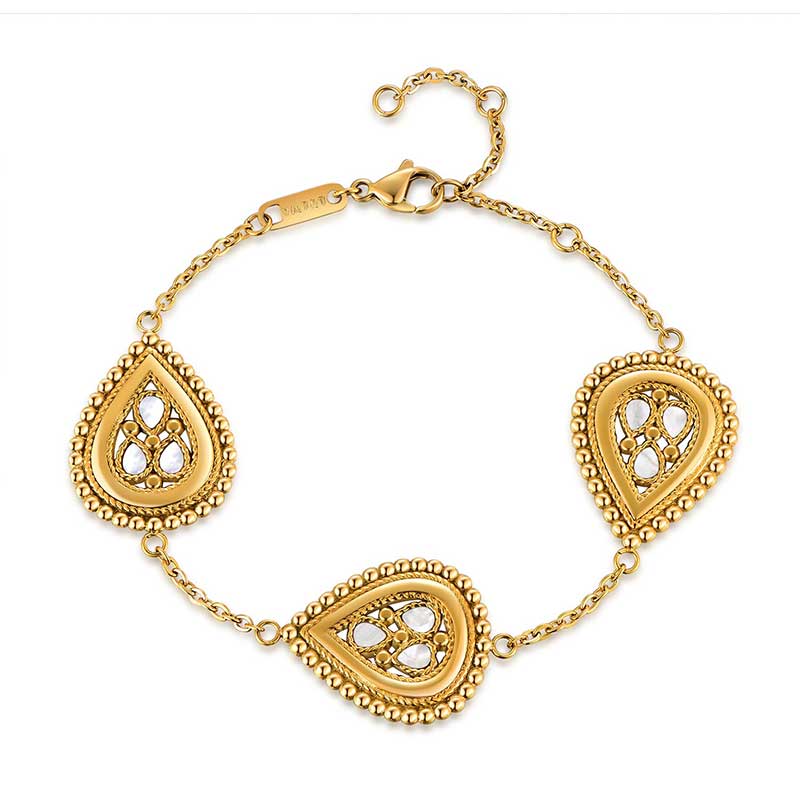 Zeina / Bracelet Pearl Gold