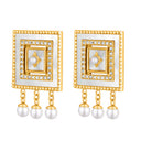 Zahia / Earrings Pearl Gold