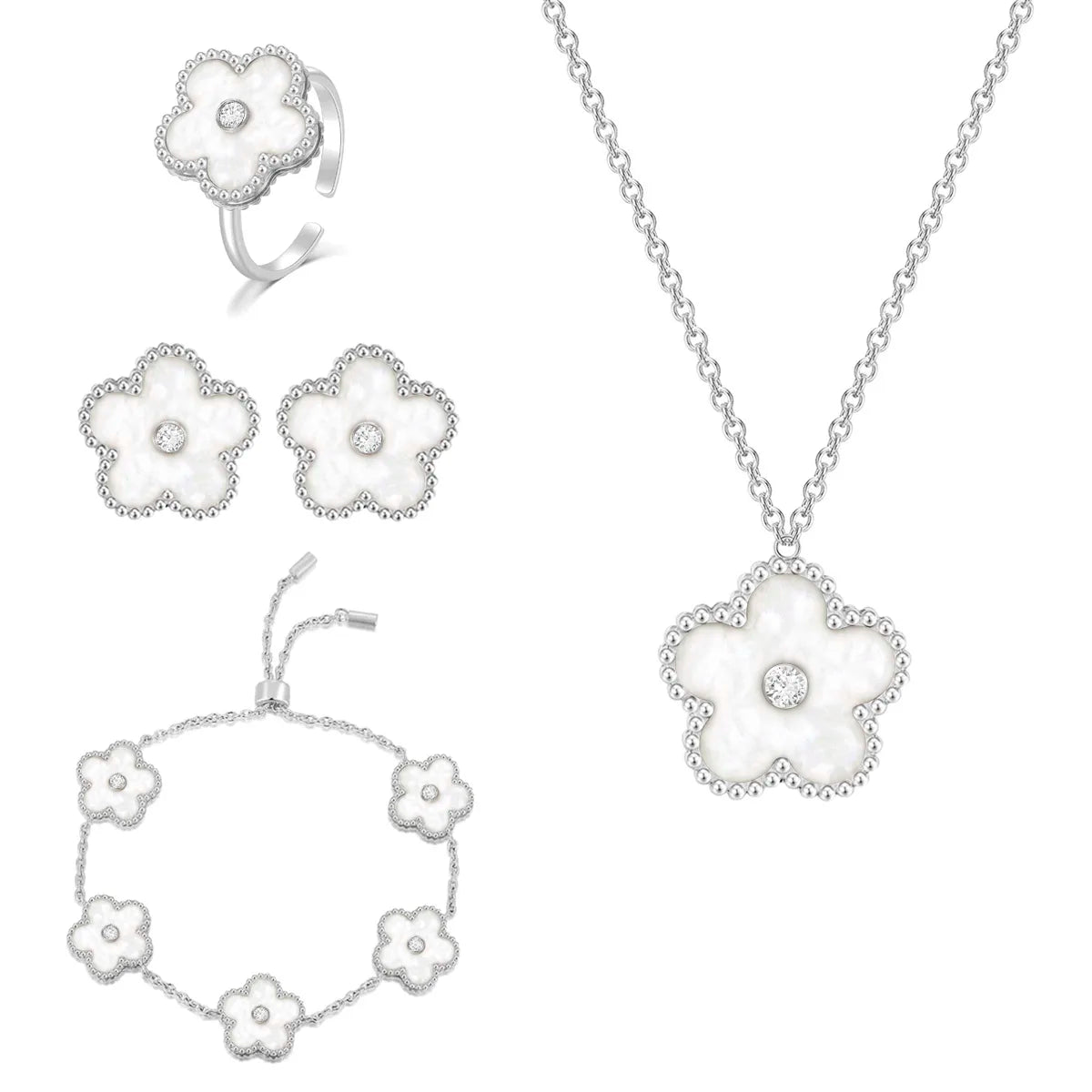Blossom / Set Pearl Silver