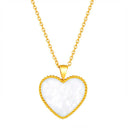 Hearts / Necklace Pearl Gold