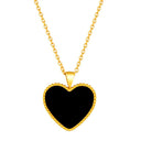 Hearts / Necklace Black Gold