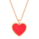 Hearts / Necklace Red Rose Gold