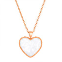 Hearts / Necklace Pearl Rose Gold