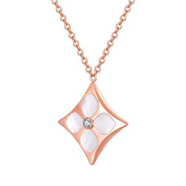 Layla / Necklace Pearl Rose Gold