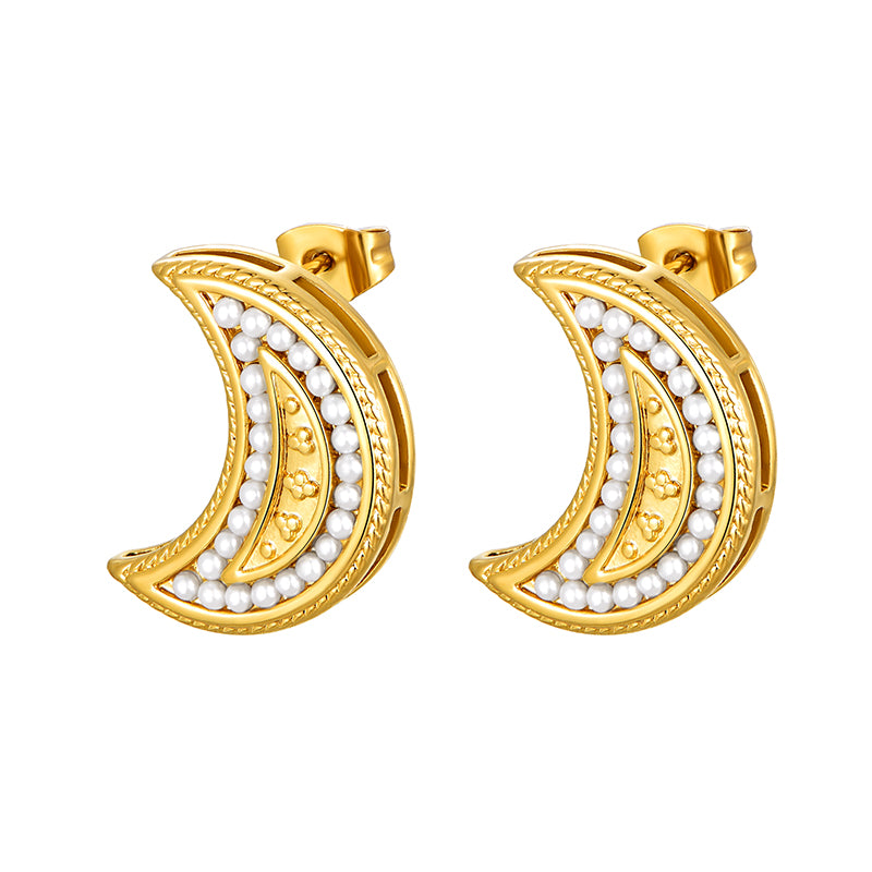 Qamar / Earrings Gold