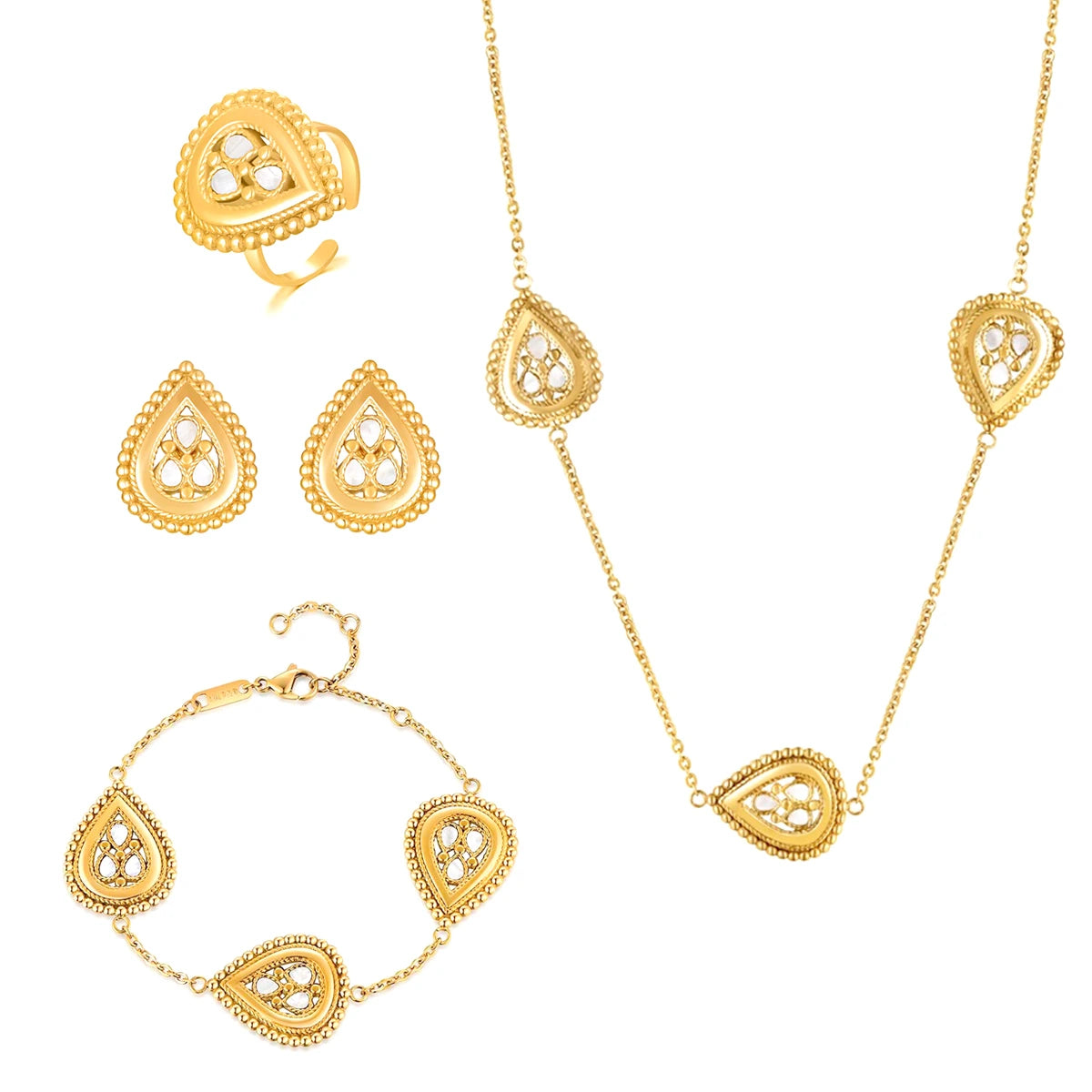 Zeina / Set Pearl Gold