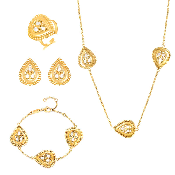 Zeina / Set Pearl Gold