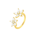 Diamond Starfish / Double Ring Gold