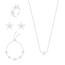 Diamond Starfish / Double Set Silver