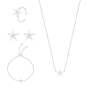 Diamond Starfish / Single Set Silver