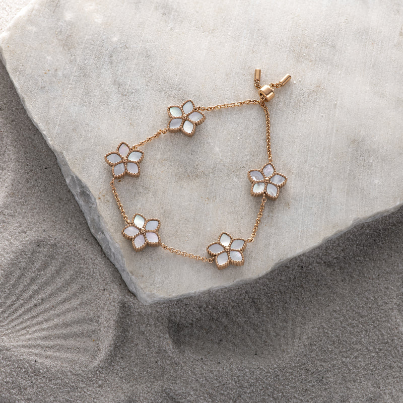 Starfish / Bracelet Pearl Rose Gold