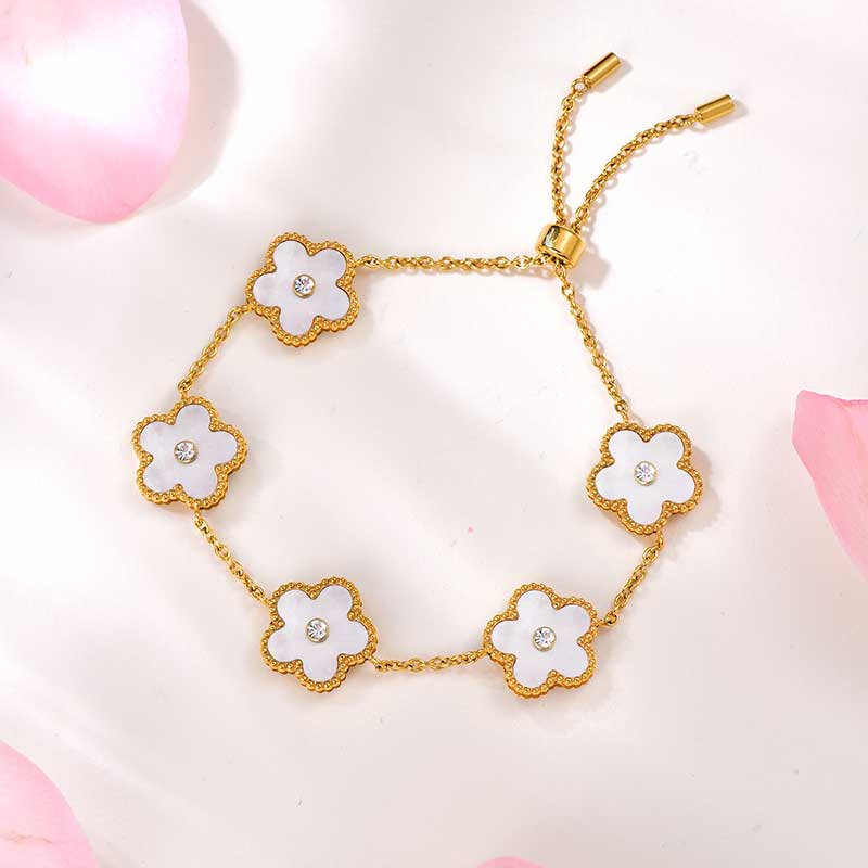 Blossom / Bracelet Pearl Gold