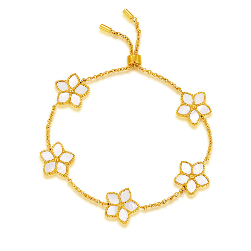 Starfish / Bracelet Pearl Gold