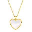 Hearts / Necklace Pearl Gold