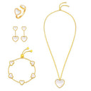 Hearts / Set Pearl Gold