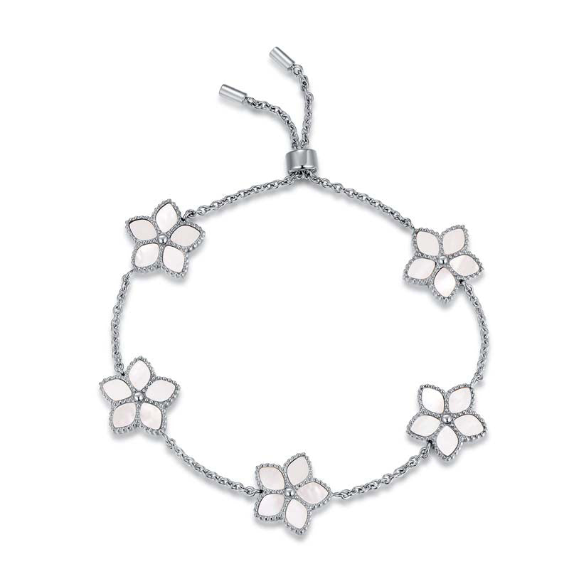 Starfish / Bracelet Pearl Silver