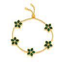 Starfish / Bracelet Malachite Gold