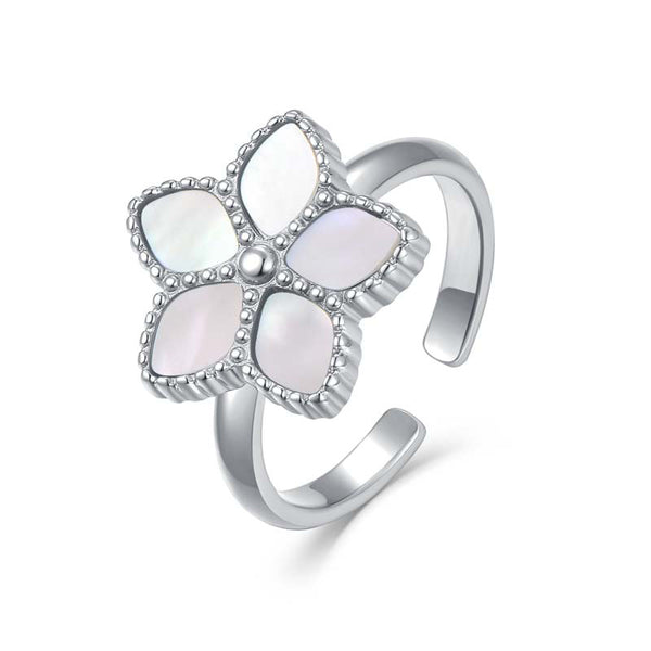 Starfish / Ring Pearl Silver