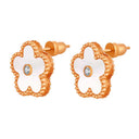 Blossom / Earrings Pearl Rose Gold