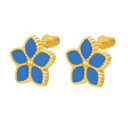 Starfish / Earrings Teal Gold
