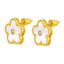 Blossom / Earrings Pearl Gold