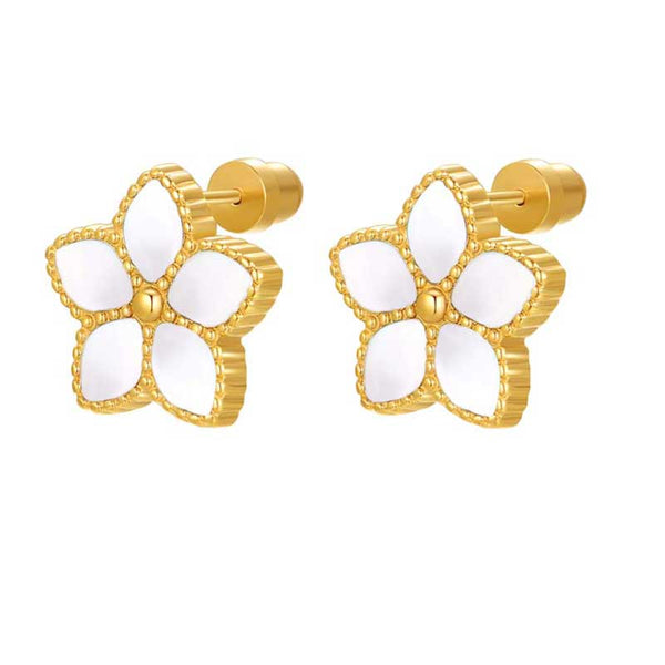 Starfish / Earrings Pearl Gold