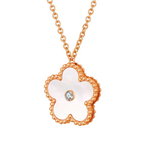 Blossom / Necklace Pearl Rose Gold